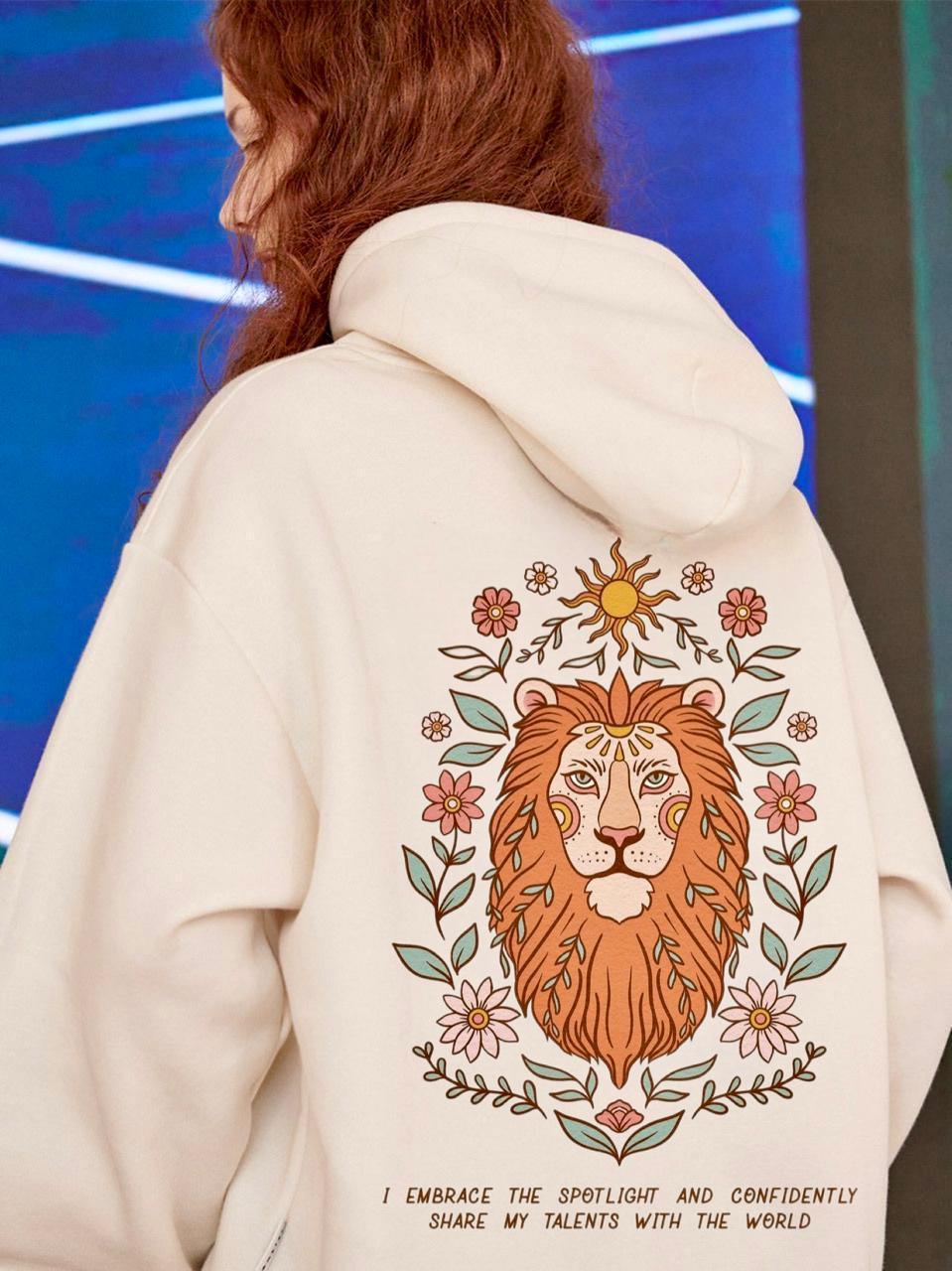 Lion Art Hoodie - Hippies Town
