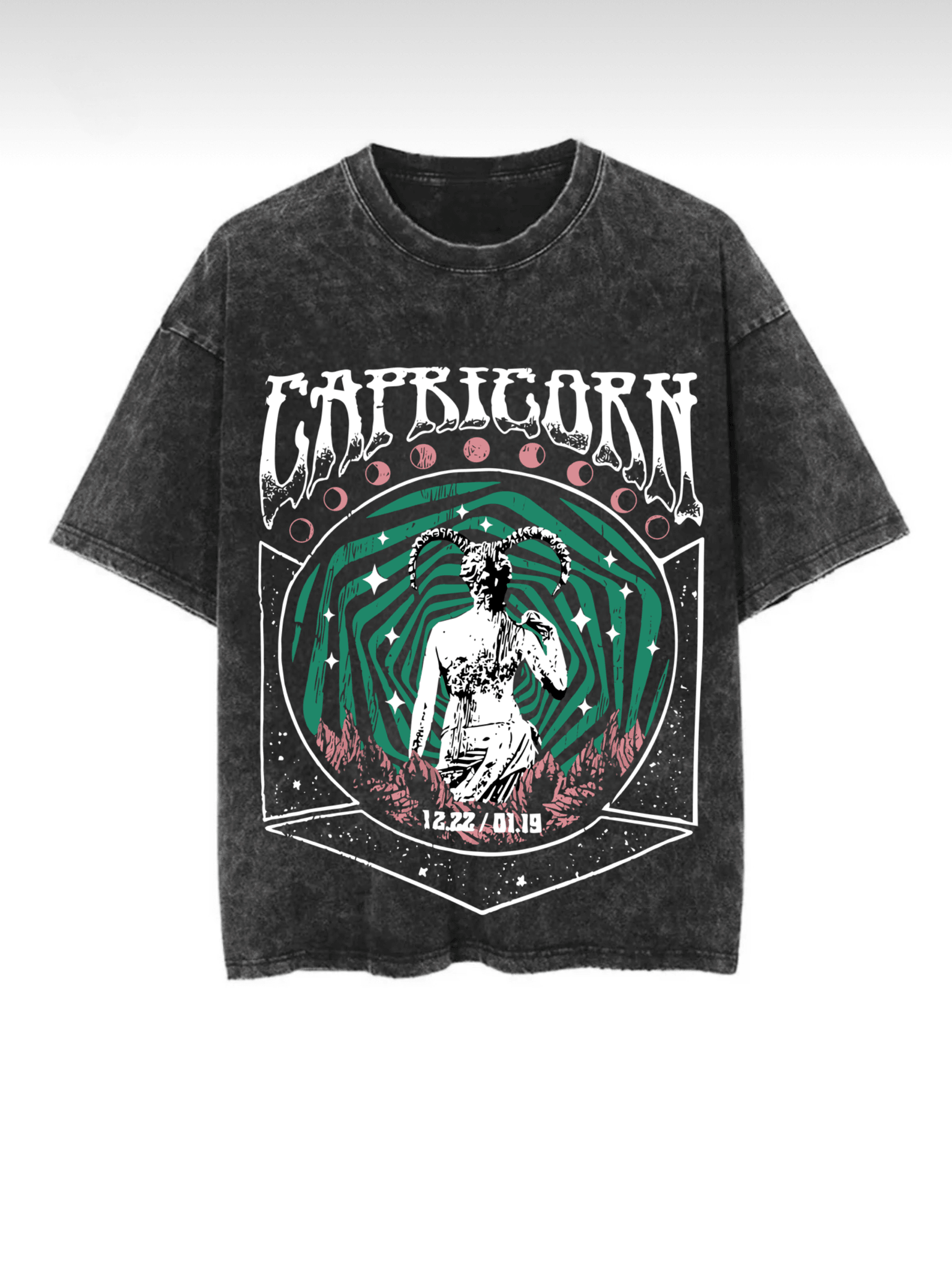 Washed Zodiac T-Shirts - Hippies Town