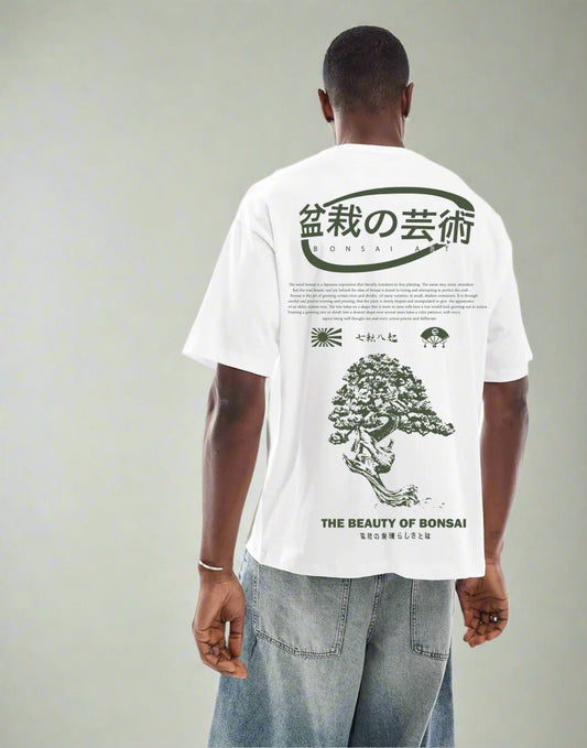 Bonsai Tree (White) - Hippies TownT-shirtHippies Town