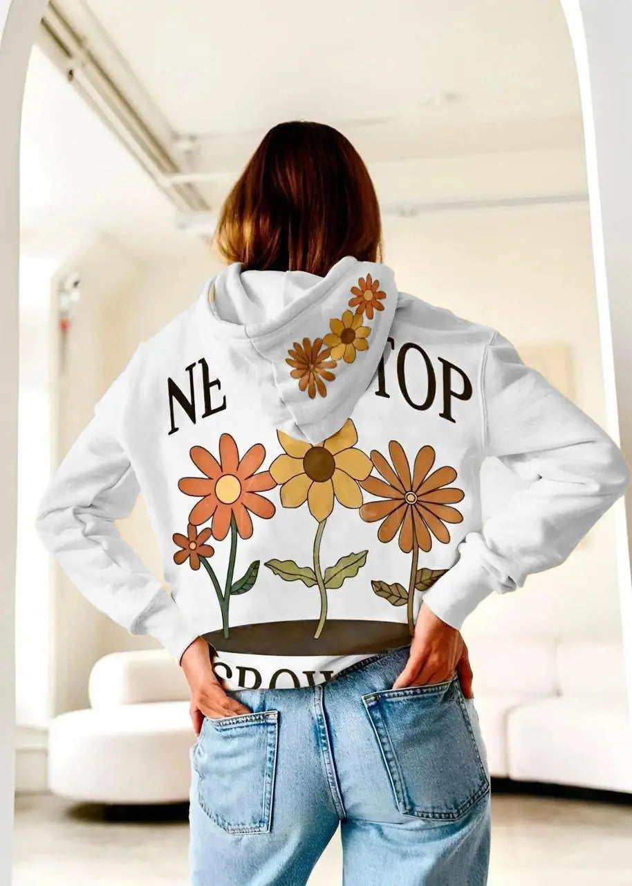 Flowry Hoodie - Hippies Town