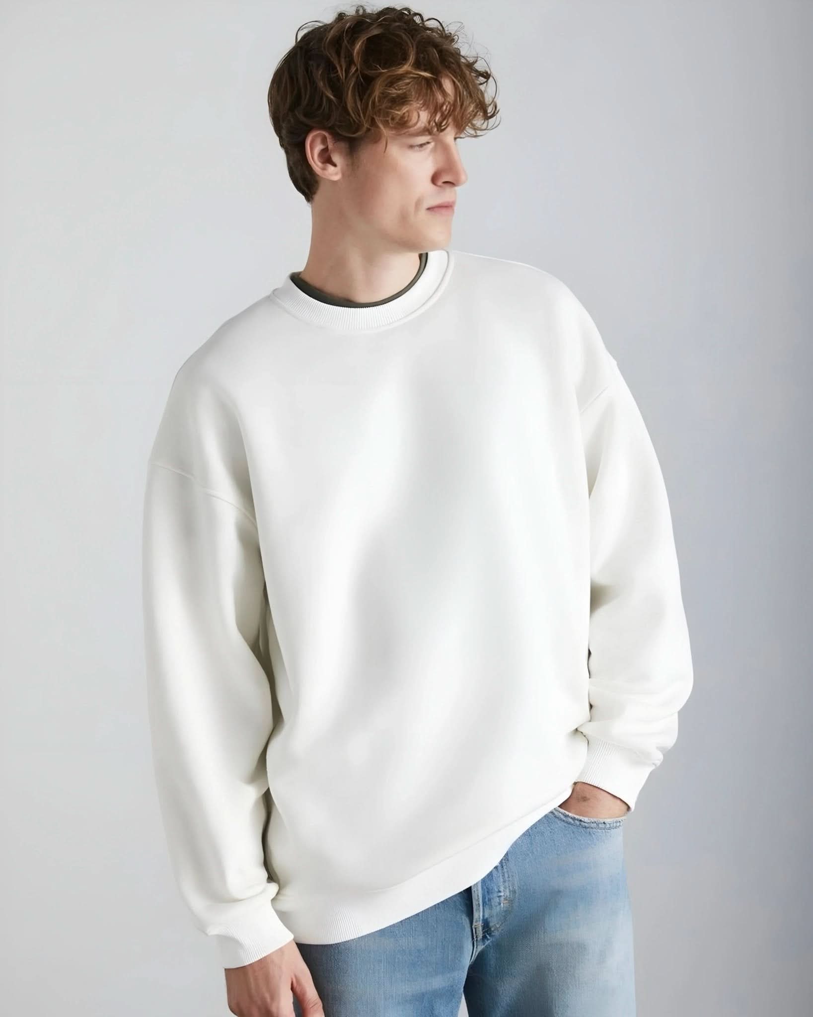 Off - White Unisex Crewneck - Hippies TownCrewneckHippies Town
