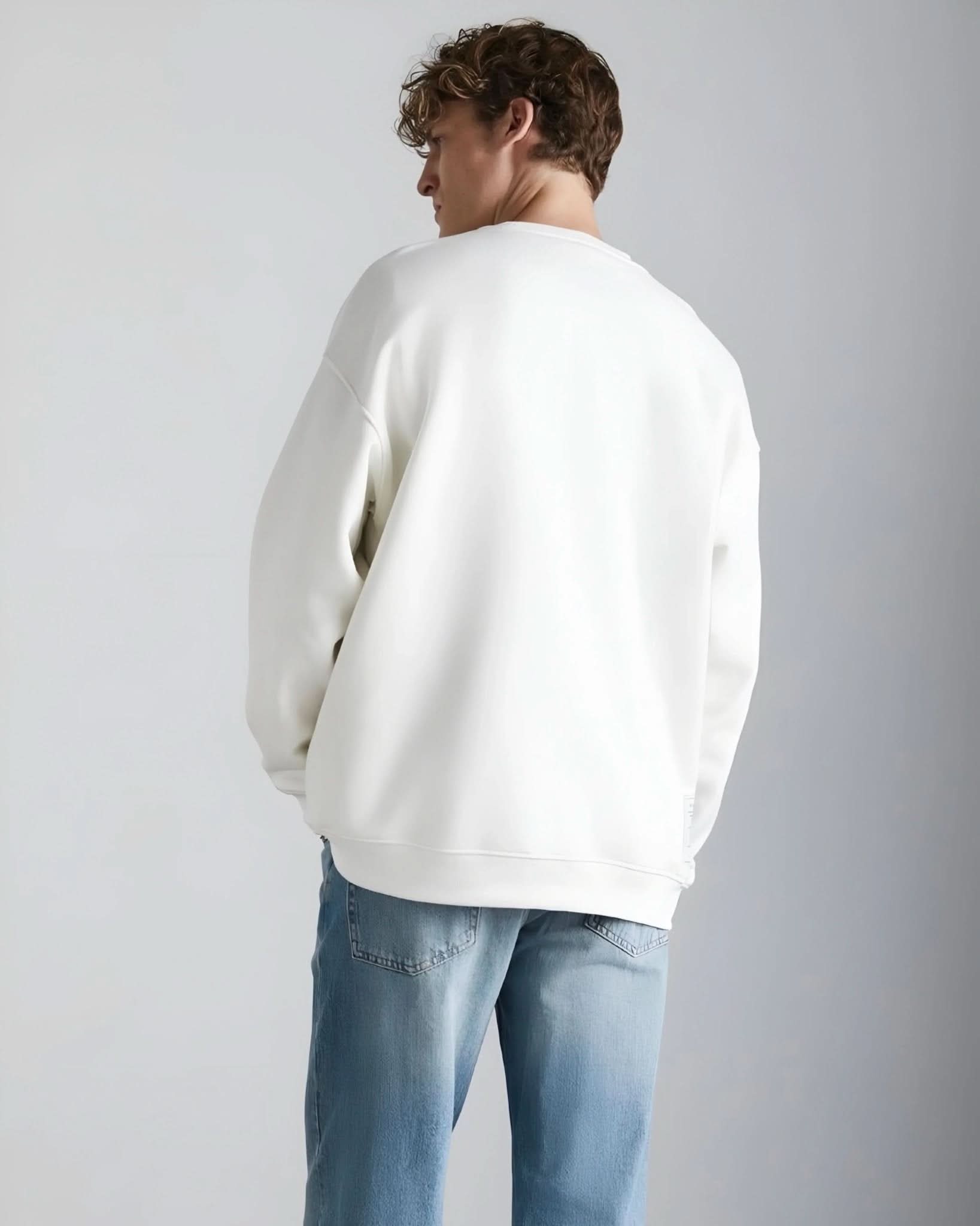 Off - White Unisex Crewneck - Hippies TownCrewneckHippies Town