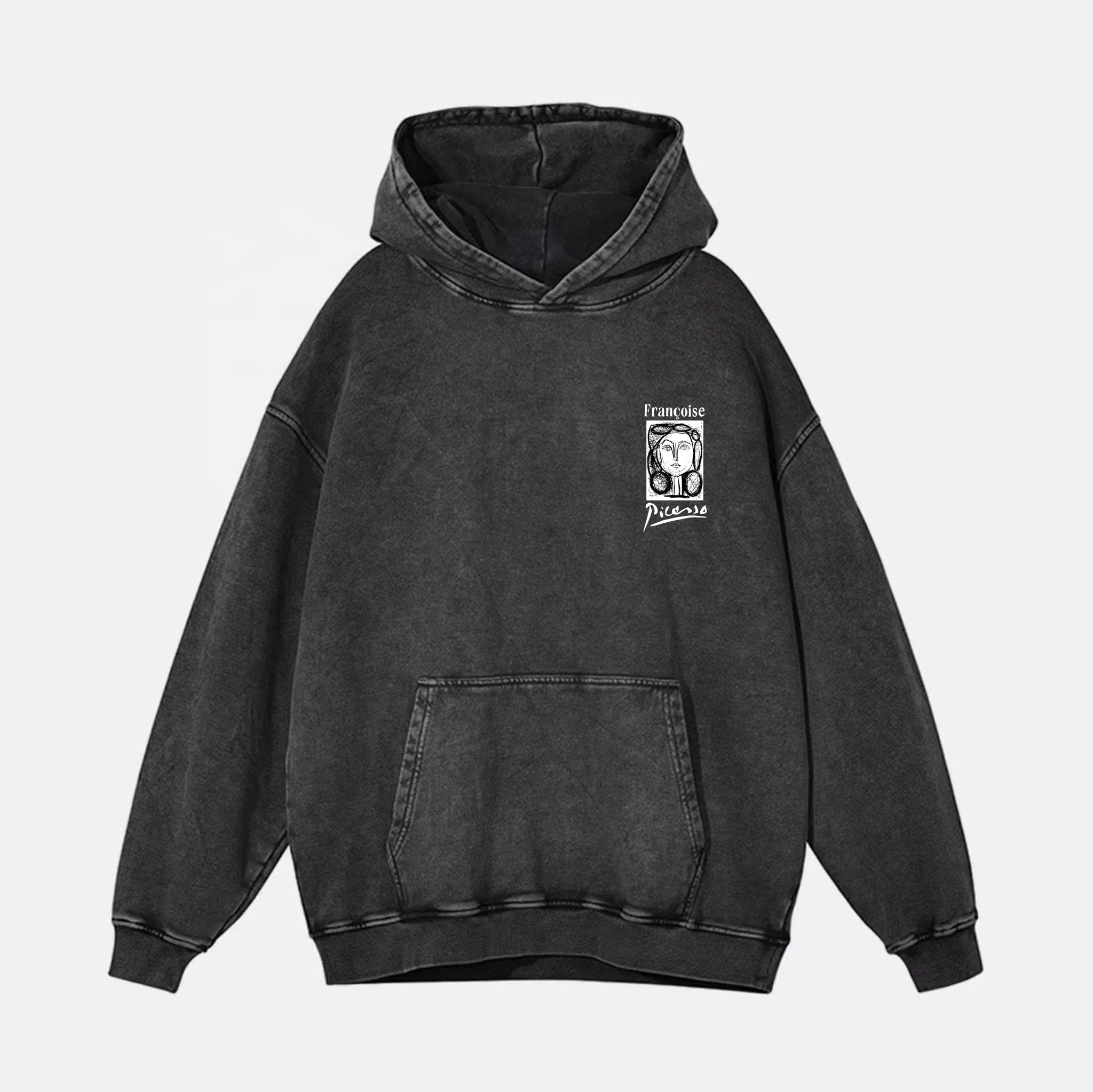 Picaso Washed Hoodie - Hippies TownHoodieHippies Town