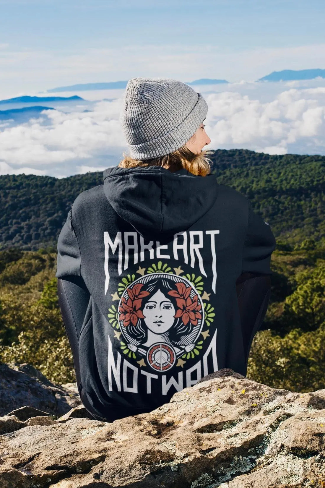 Make Art Hoodie - Hippies Town