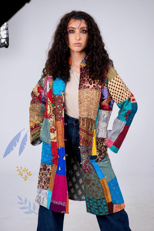 Hippie Patchwork Jacket ( Double Face ) - Hippies Town