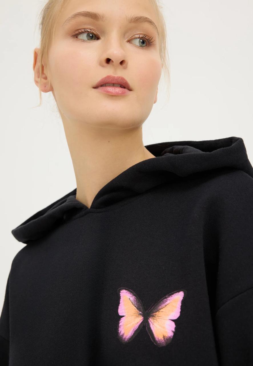 Vibrant Butterfly Hoodie - Hippies Town