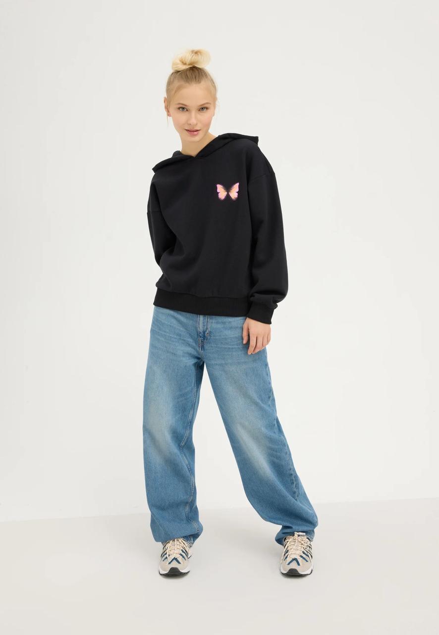 Vibrant Butterfly Hoodie - Hippies Town