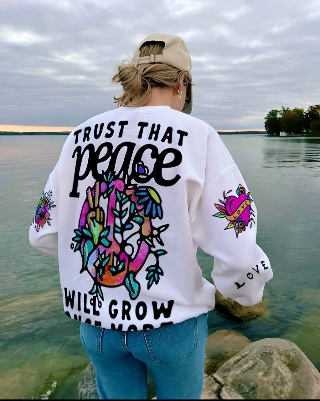 Trust That Peace Crewneck - Hippies Town