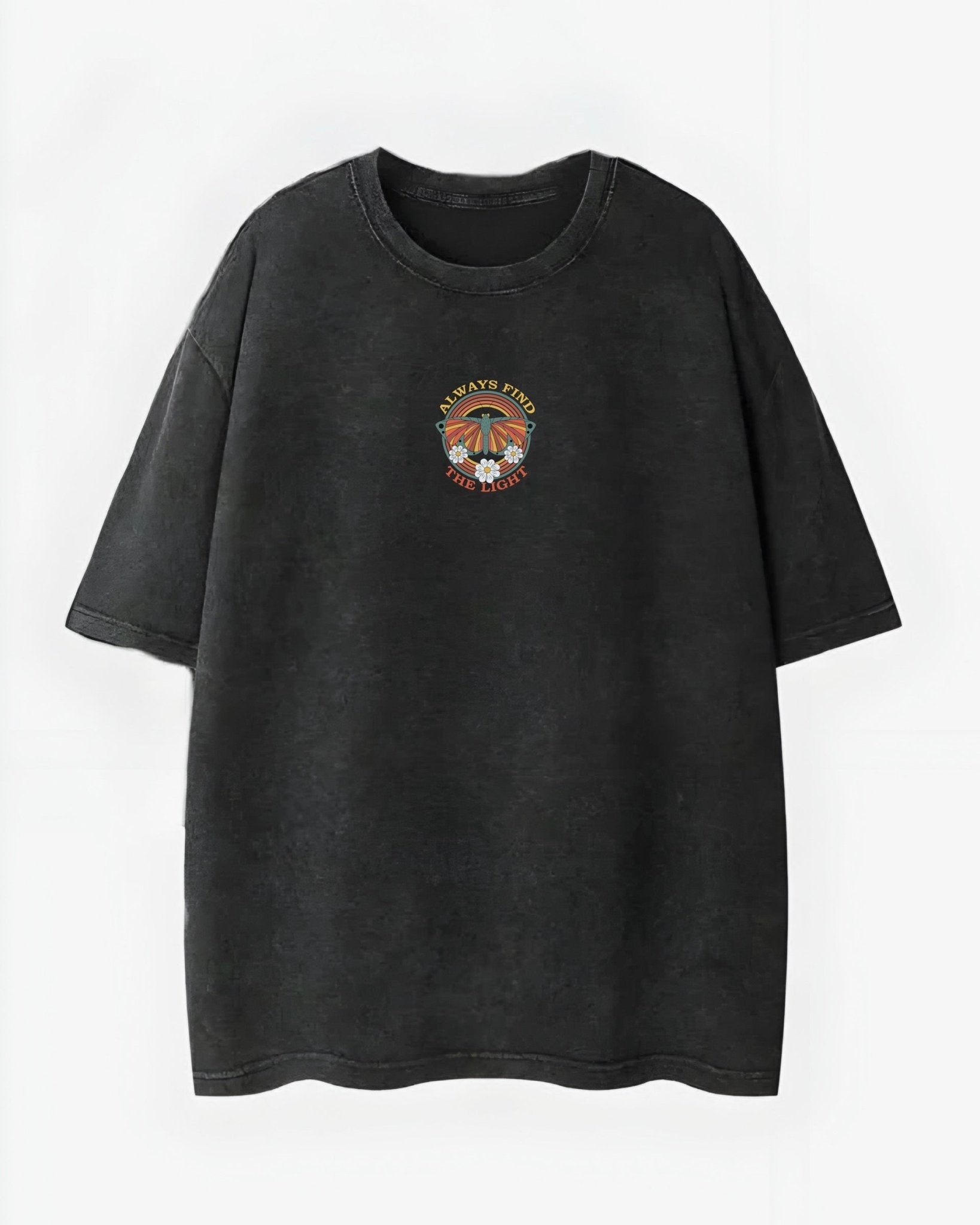 Always Find The Light Washed T-Shirt - Hippies TownHippies Town