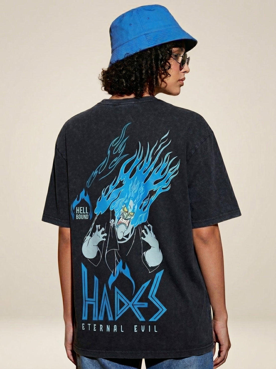 Angry Hades Washed T-Shirt - Hippies TownHippies Town