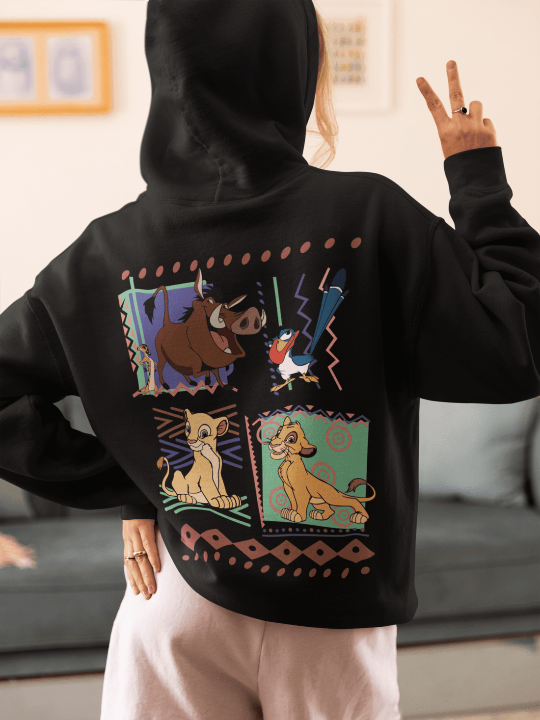 Timon Back printing Hoodie - Hippies Town