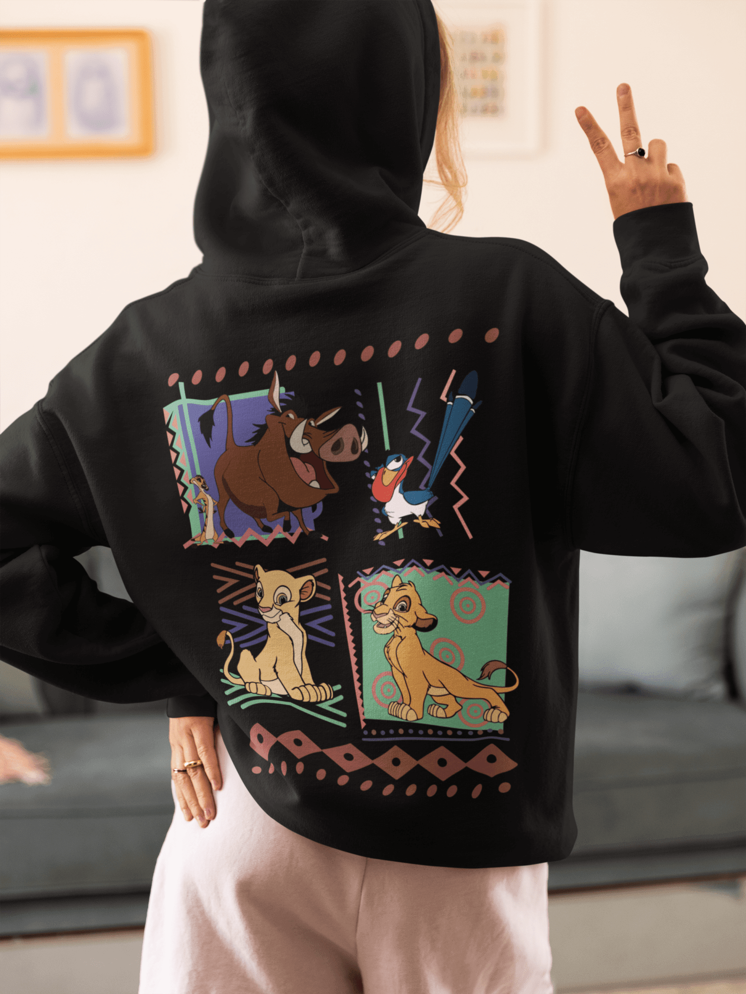Timon Back printing Hoodie - Hippies Town