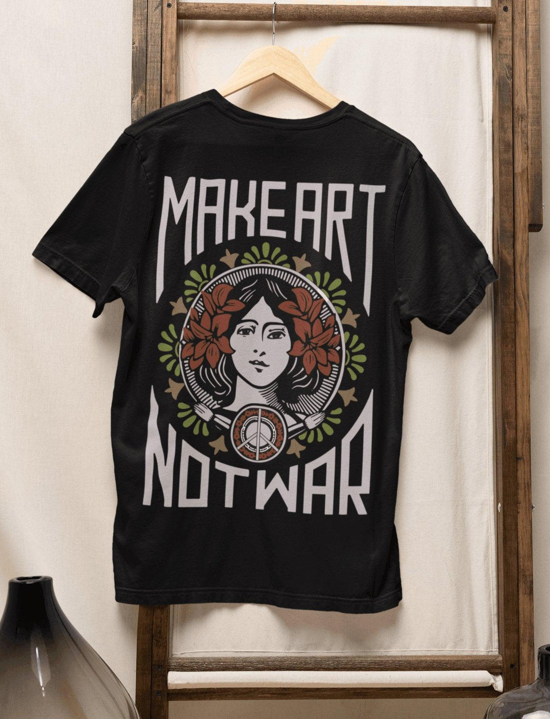 Make Art Not War T-Shirt - Hippies Town