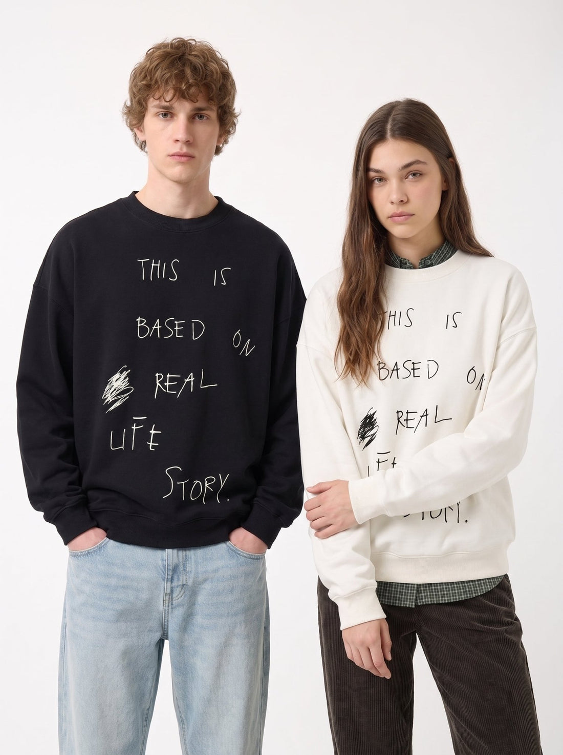 Based On Real Life Story - Hippies TownCrewneckHippies Town