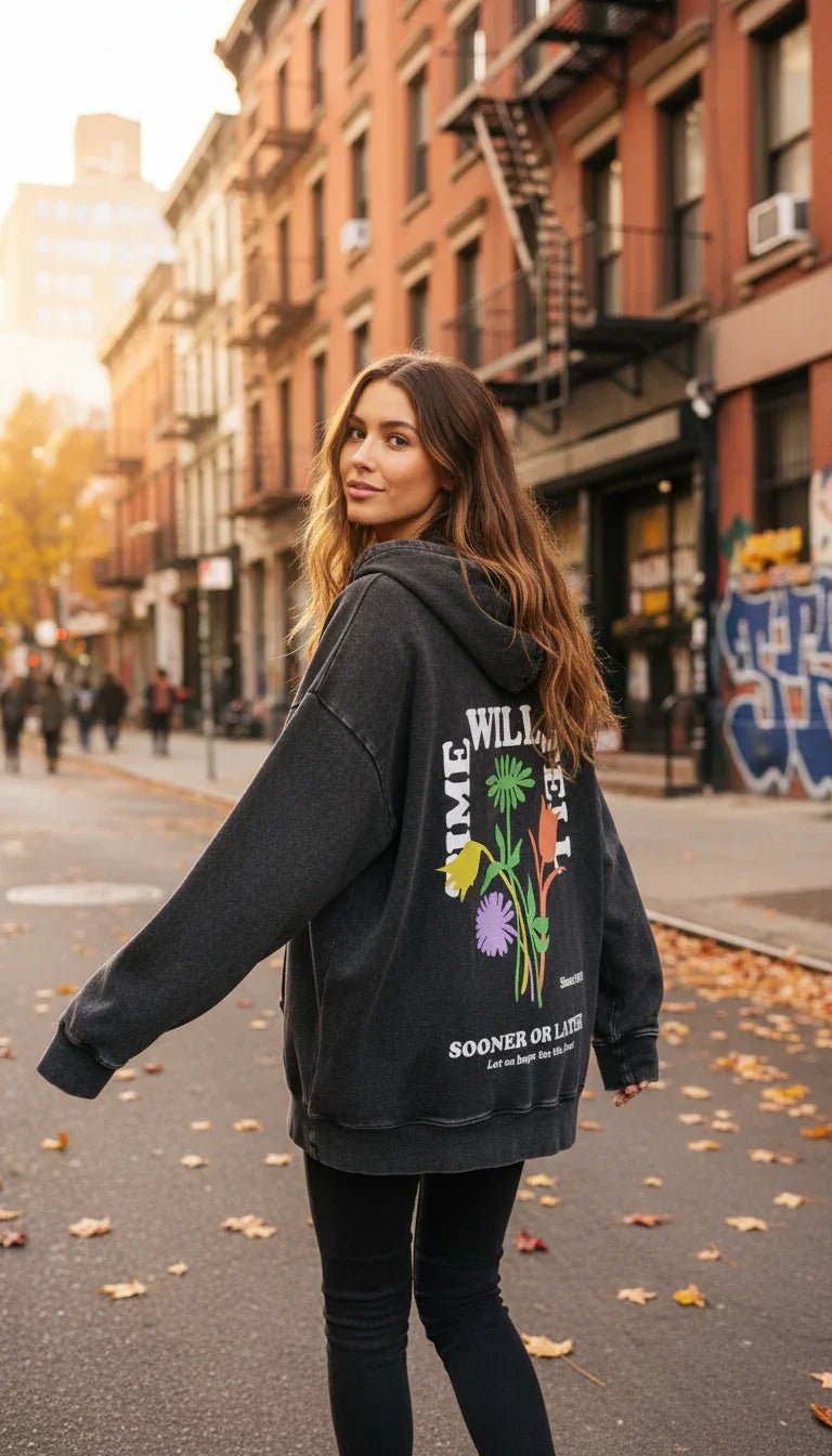 Let Us Hope Washed Hoodie - Hippies TownHoodieHippies Town