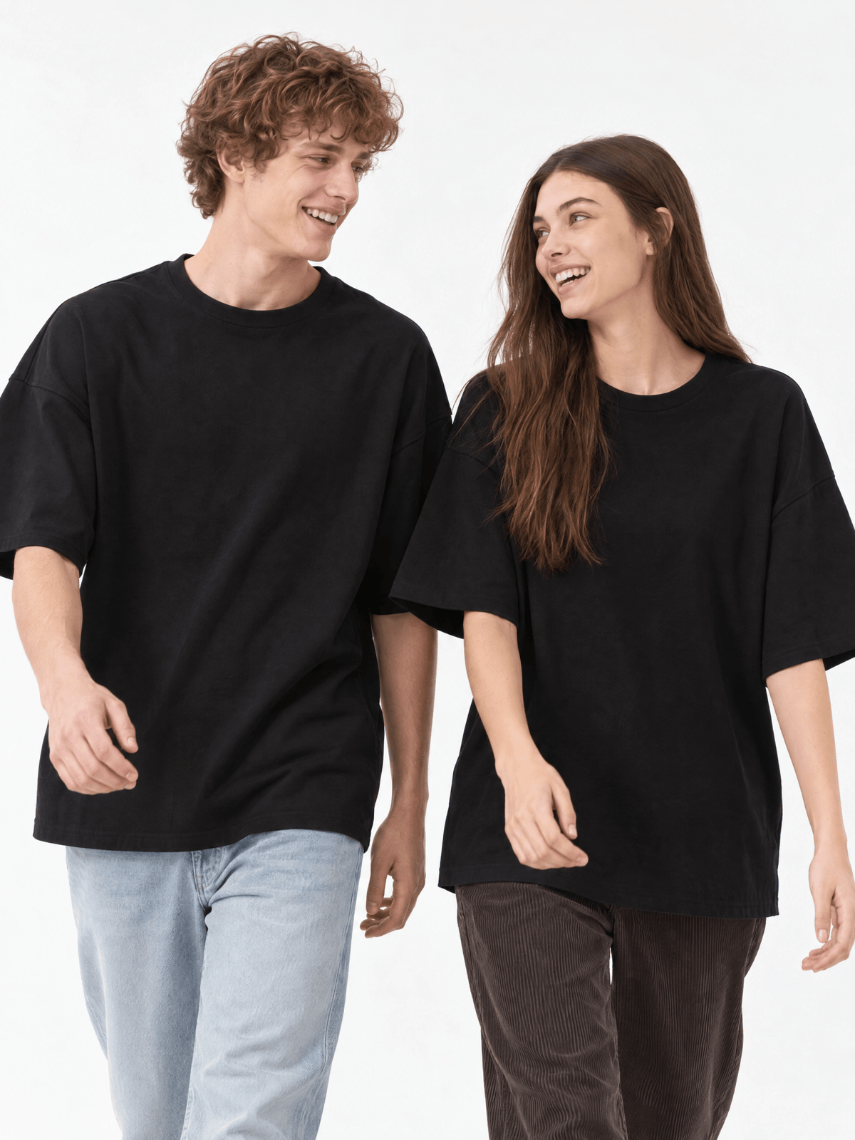 Black Oversized T-Shirt - Hippies TownHippies Town