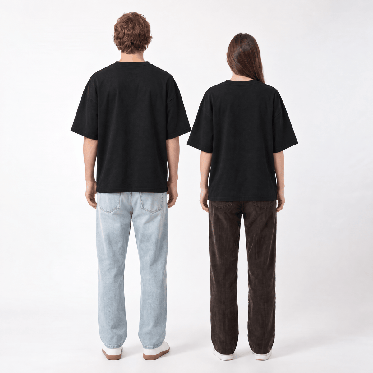Black Oversized T-Shirt - Hippies TownHippies Town