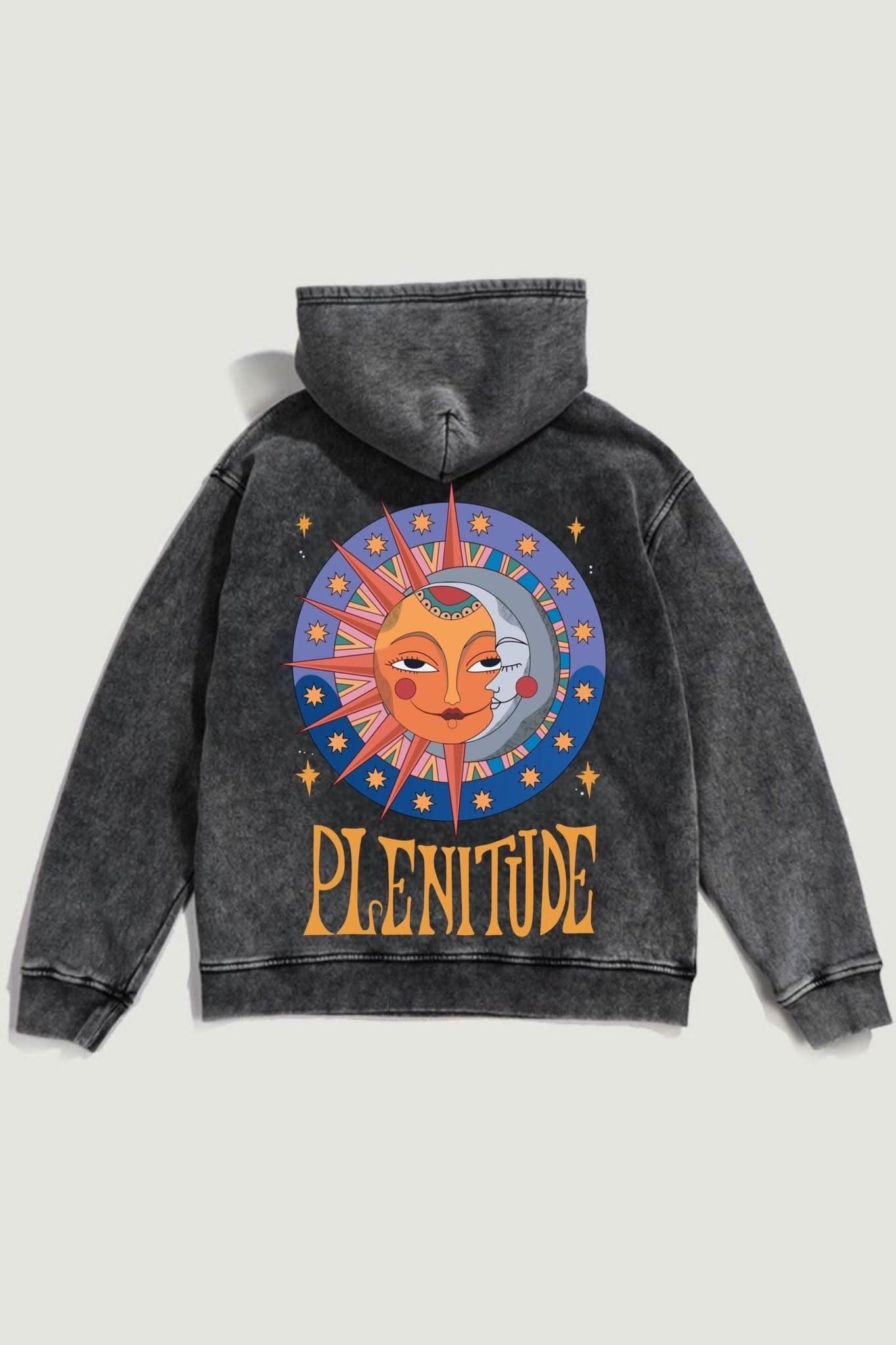 Black Sun Acid Washed - Hippies TownHoodieHippies Town