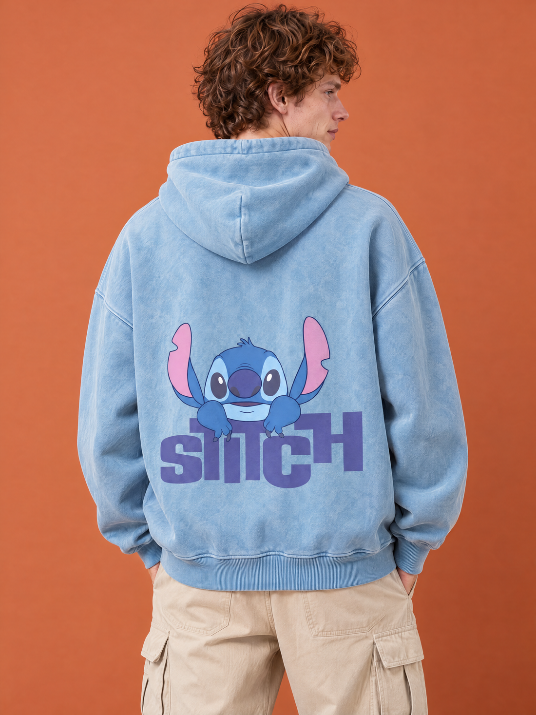 Stitch Acid Washed Hoodie - Hippies TownHoodieHippies Town
