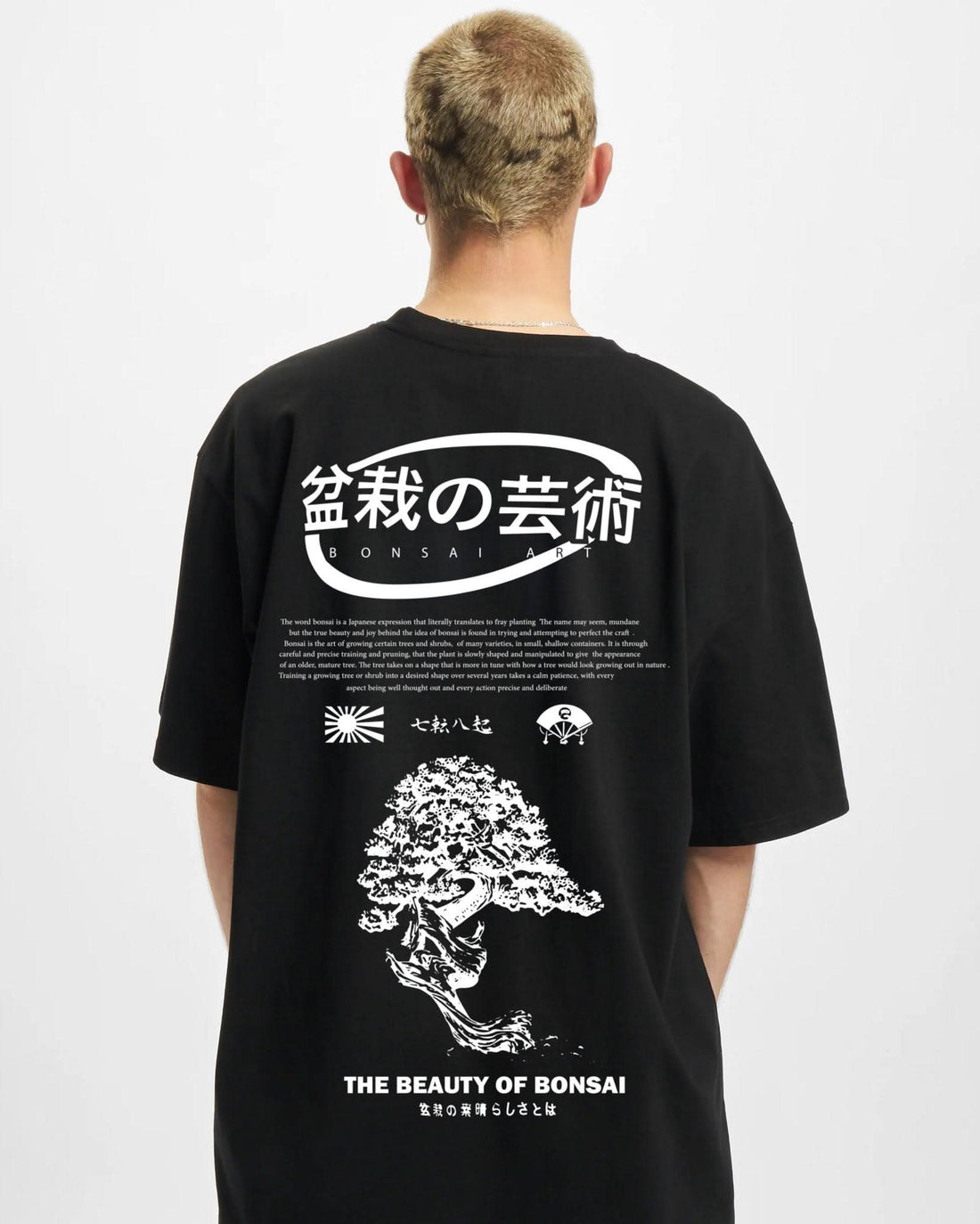 Bonsai Tree Black ( XL ) - Hippies TownT-shirtHippies Town