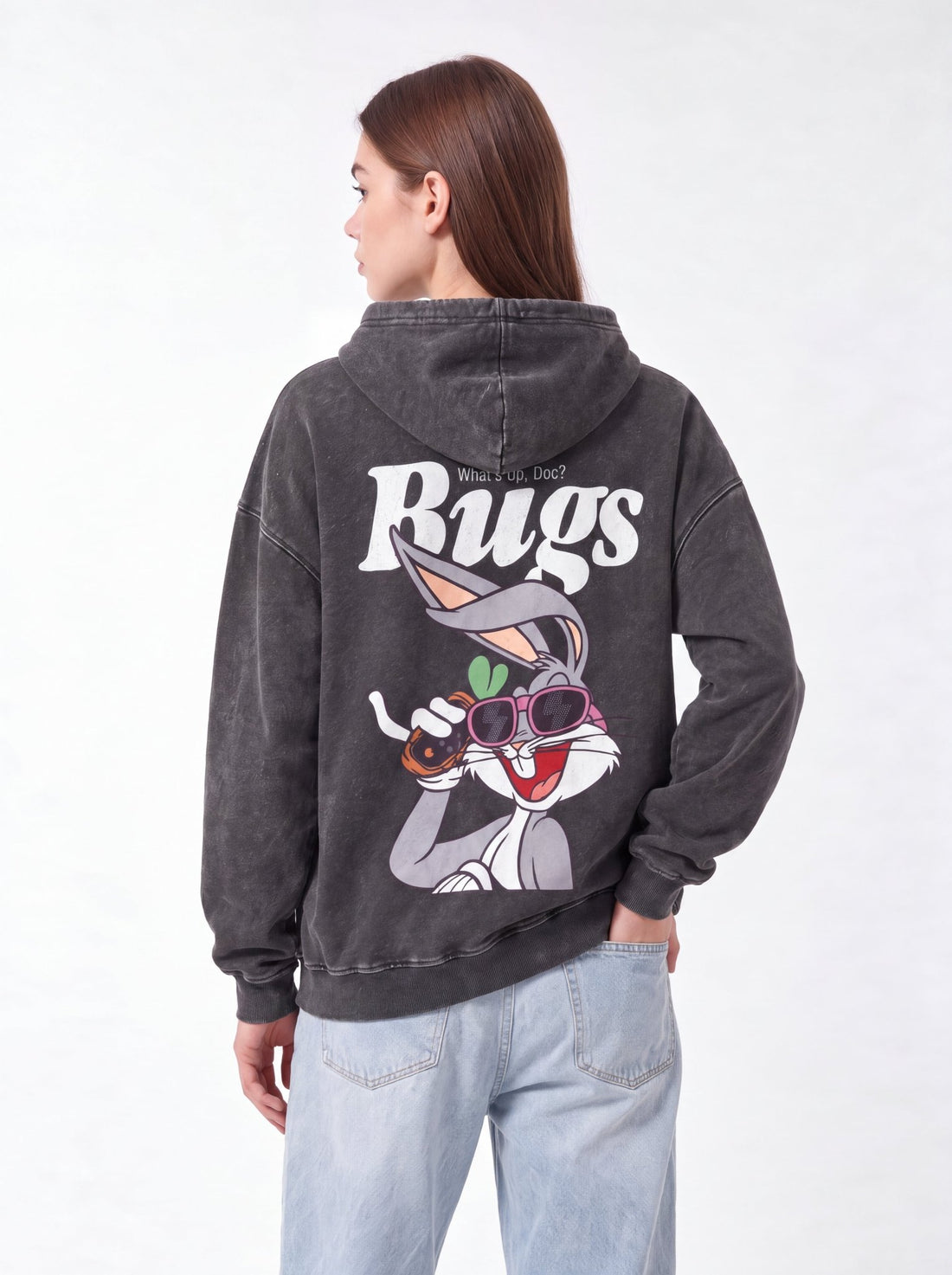 Bugs Acid Washed Hoodie - Hippies TownHoodieHippies Town