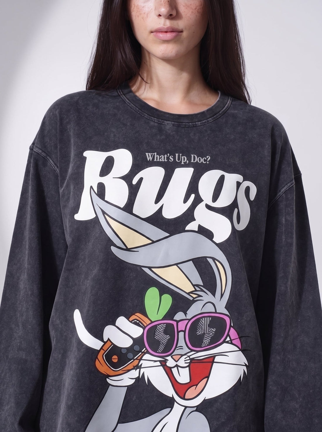 Bugs Long Sleeves Washed T-Shirt - Hippies TownT-shirtHippies Town