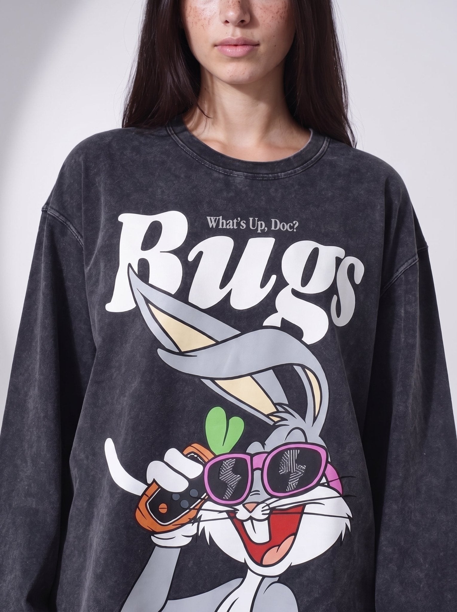 Bugs Long Sleeves Washed T-Shirt - Hippies TownT-shirtHippies Town