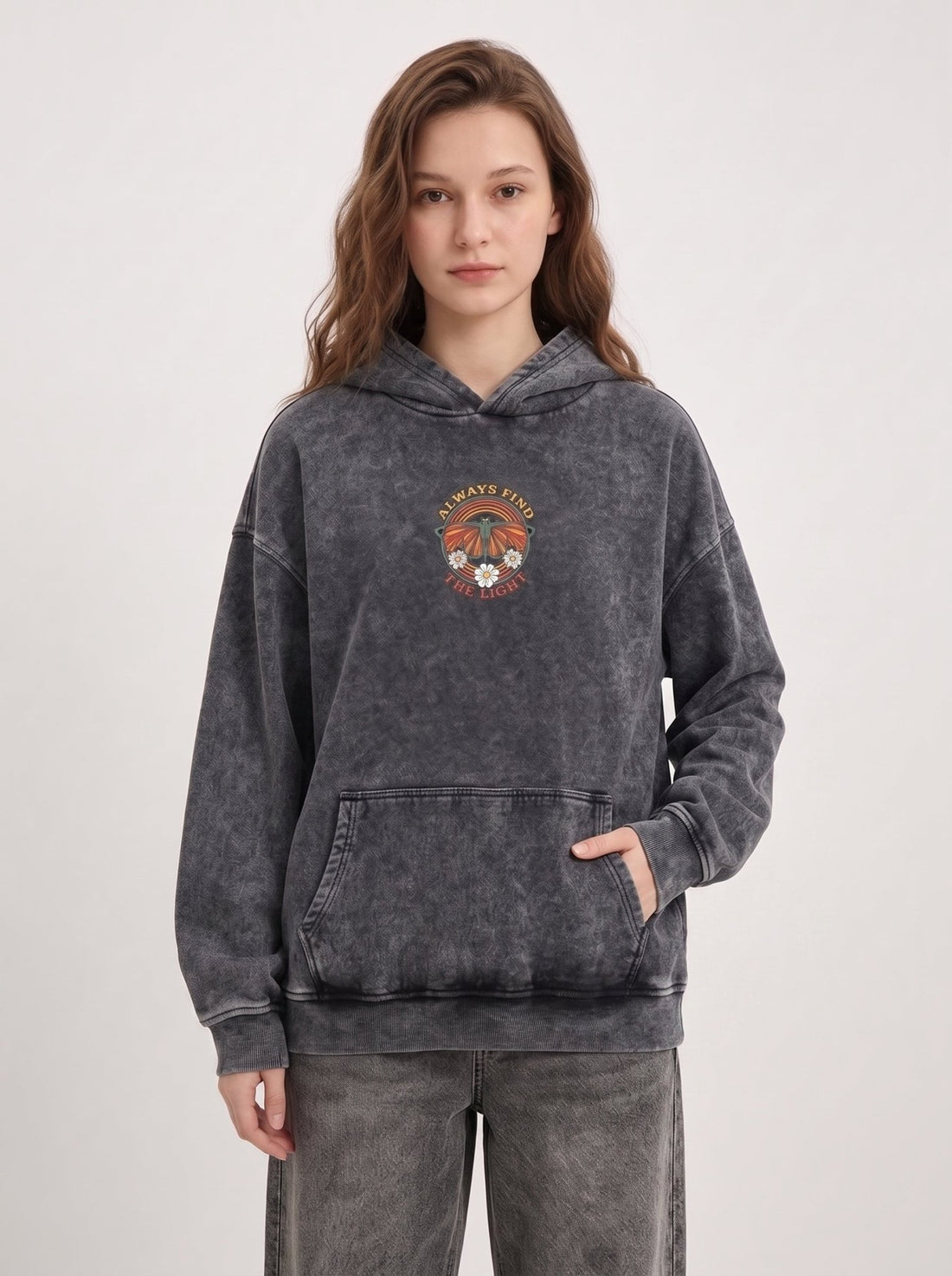 Butterfly Acid Washed - Hippies TownHoodieHippies Town