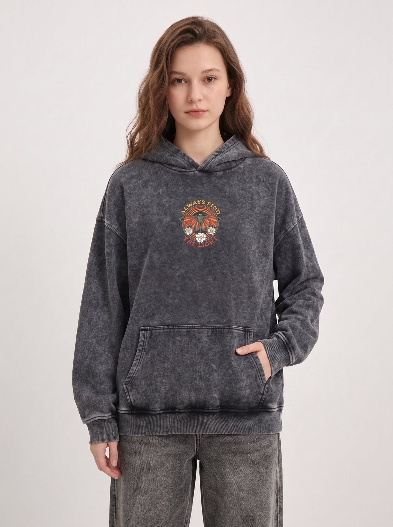 Butterfly Acid Washed - Hippies TownHoodieHippies Town