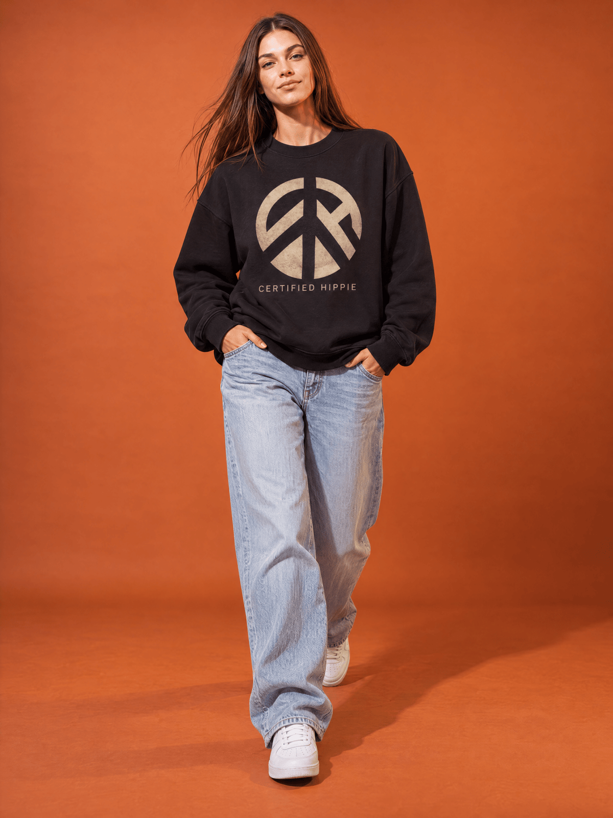 Certified Hippie Crewneck - Hippies TownHoodieHippies Town