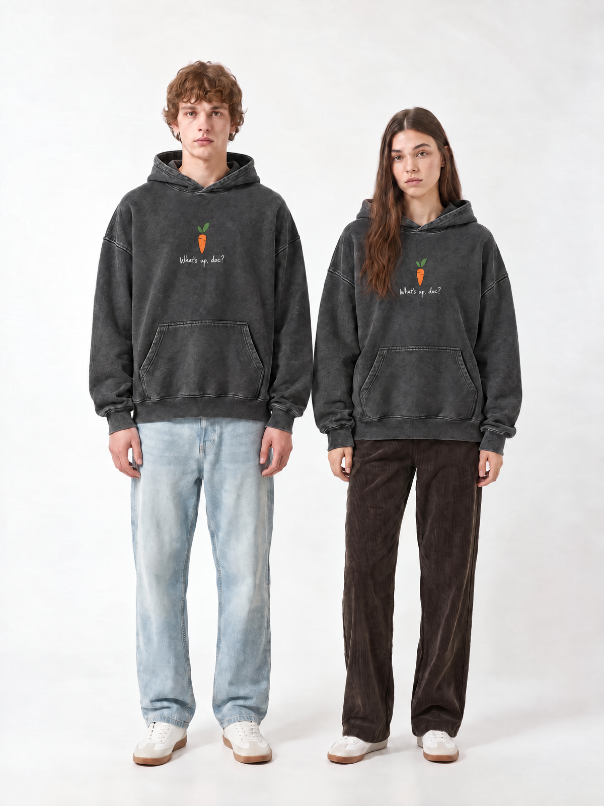 Bugs Acid Washed Hoodie