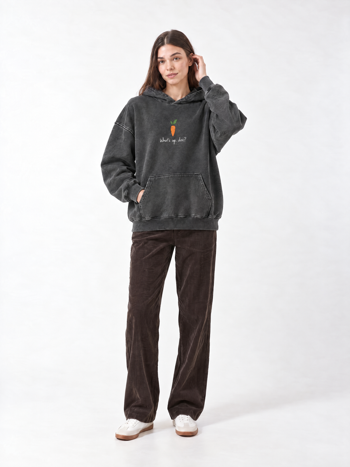 Bugs Acid Washed Hoodie