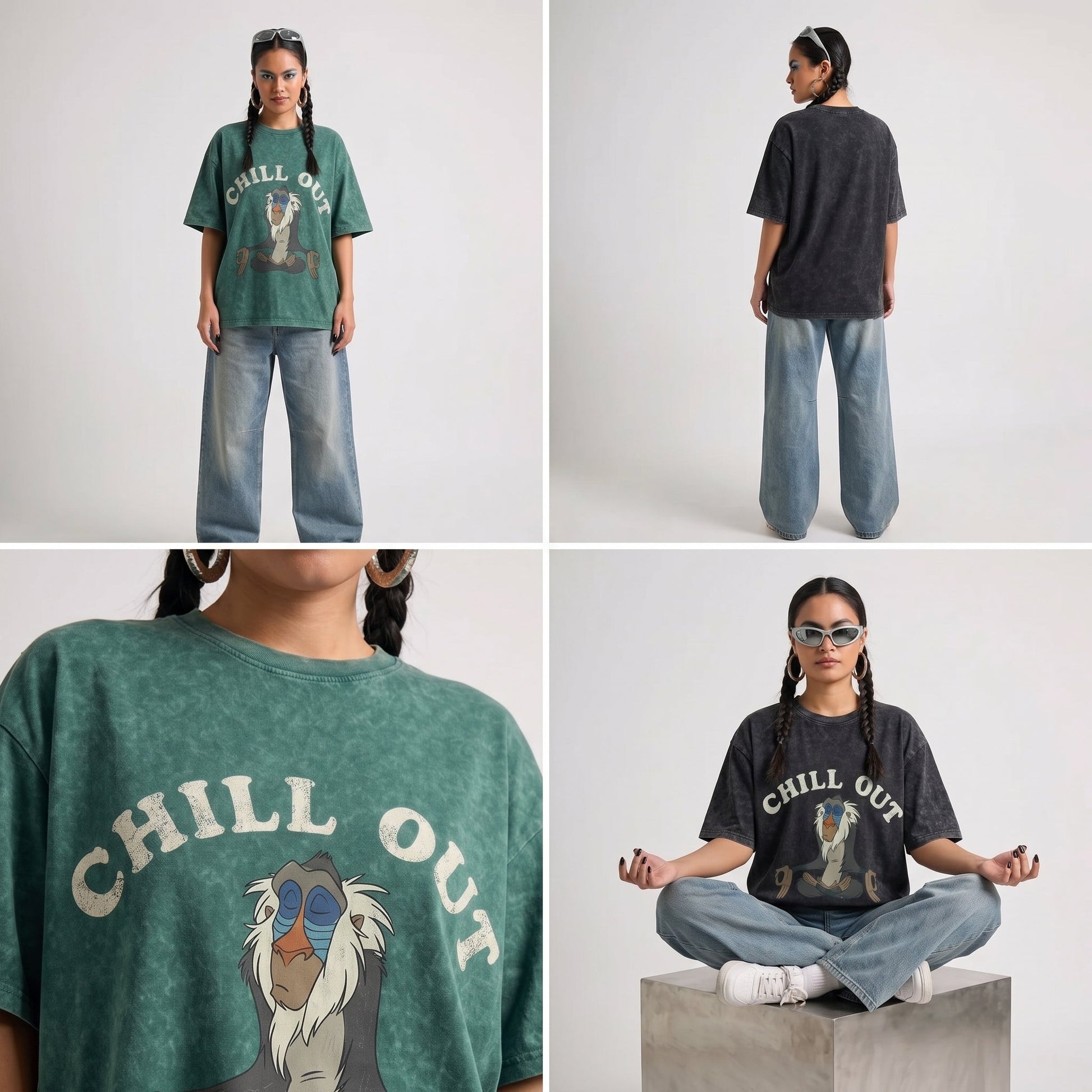 Chill Out Washed T-Shirt - Hippies TownHippies Town