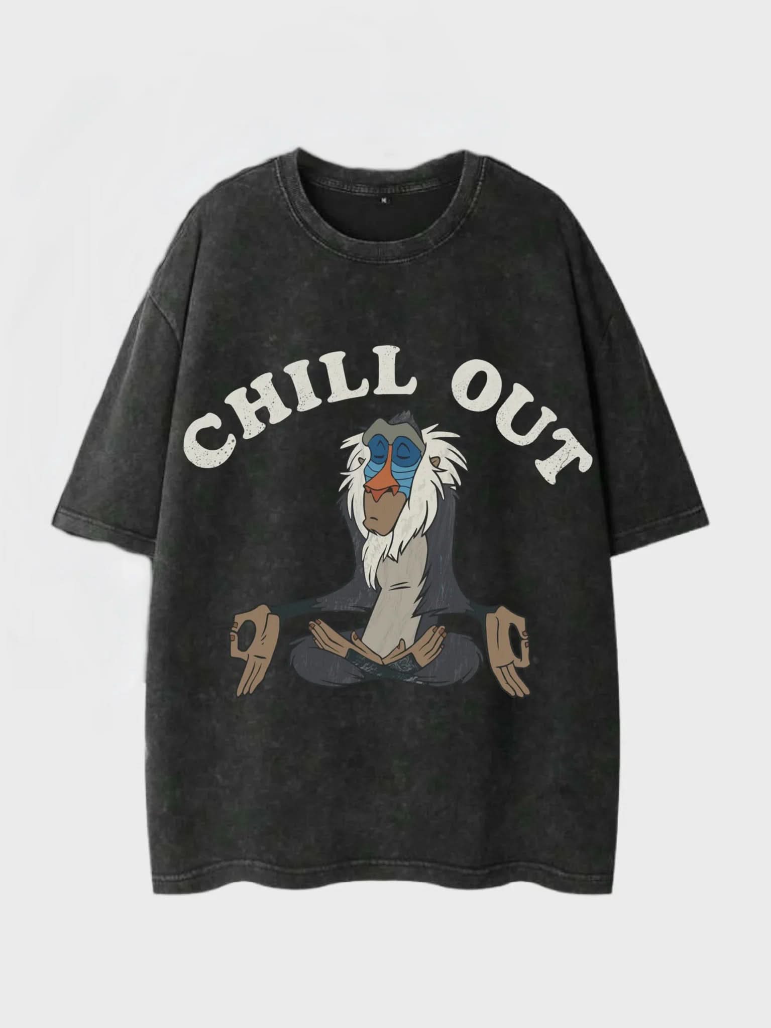 Chill Outt Washed T-Shirt - Hippies TownHippies Town