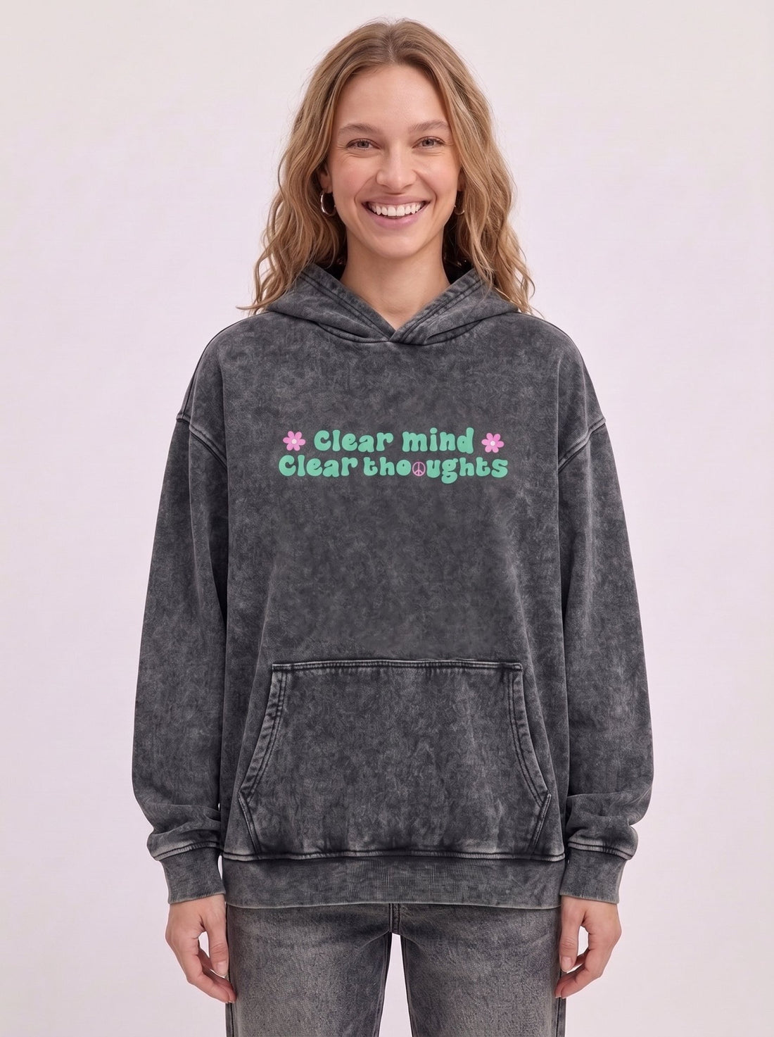 Clear Mind Clear Thoughts Hoodie - Hippies TownHoodieHippies Town