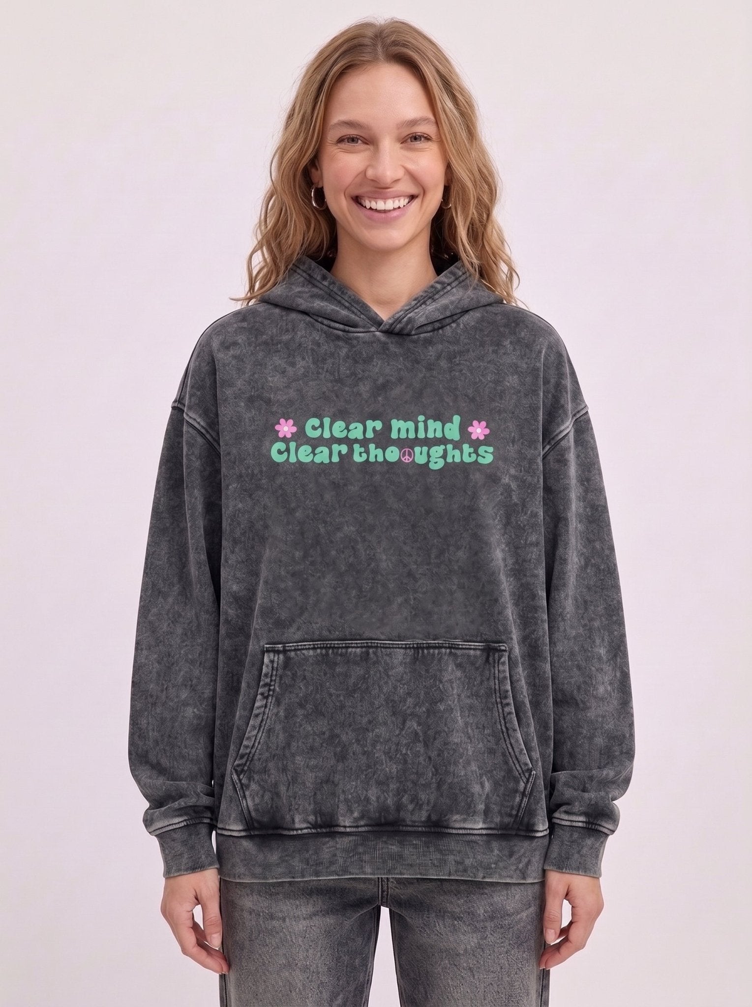 Clear Mind Clear Thoughts Hoodie - Hippies TownHoodieHippies Town