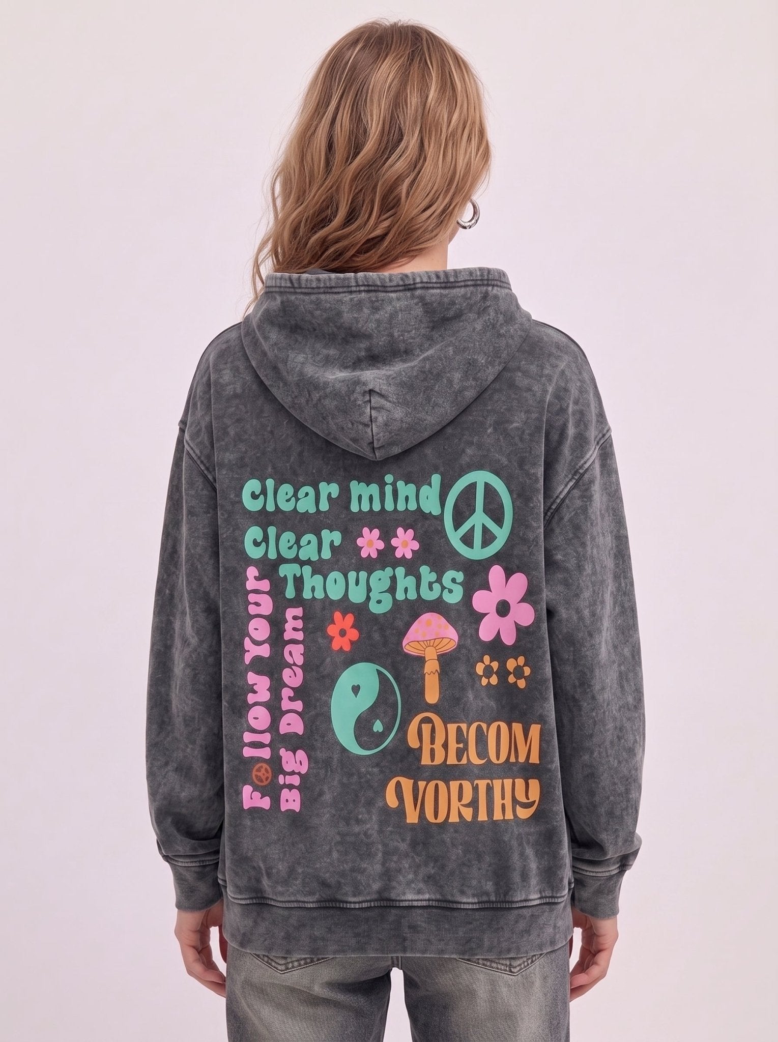 Clear Mind Clear Thoughts Hoodie - Hippies TownHoodieHippies Town