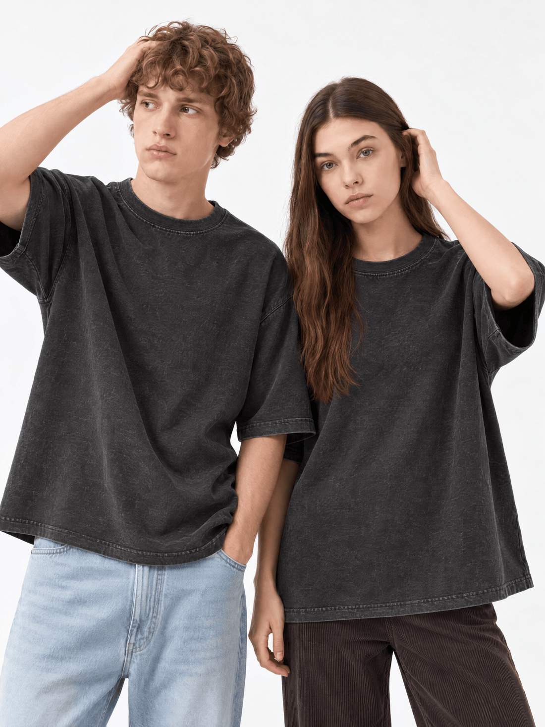 Dark Gray Washed T-Shirt - Hippies TownHippies Town