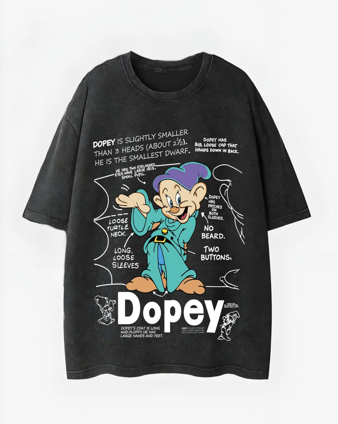 Dopey Washed T-Shirt - Hippies TownHippies Town