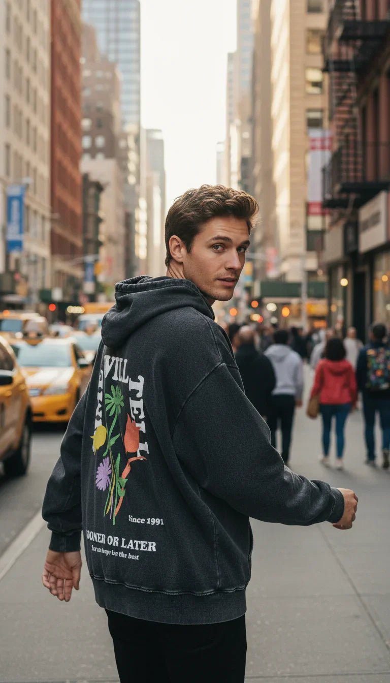 Let Us Hope Washed Hoodie - Hippies TownHoodieHippies Town