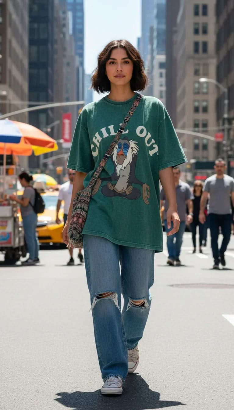 Chill Out Washed T-Shirt - Hippies Town