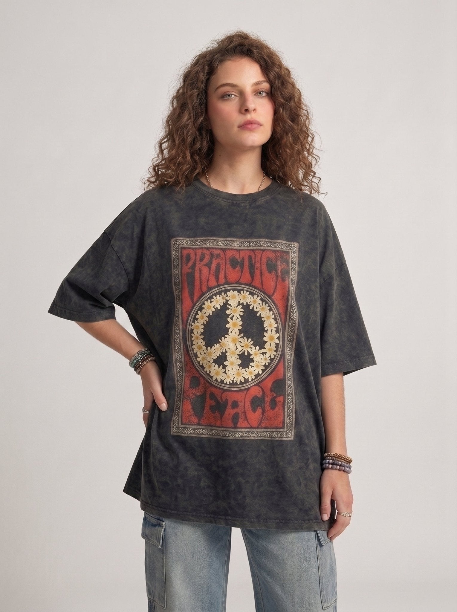 Flower Peace T-Shirt - Hippies TownHippies Town