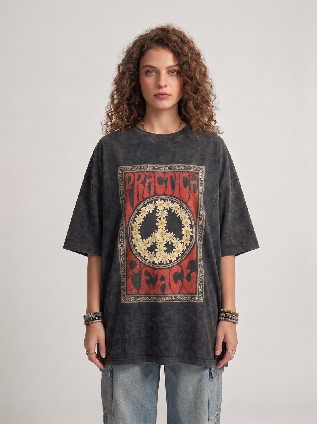 Flower Peace T-Shirt - Hippies TownHippies Town