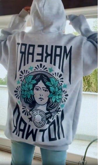Make Art Hoodie - Hippies Town
