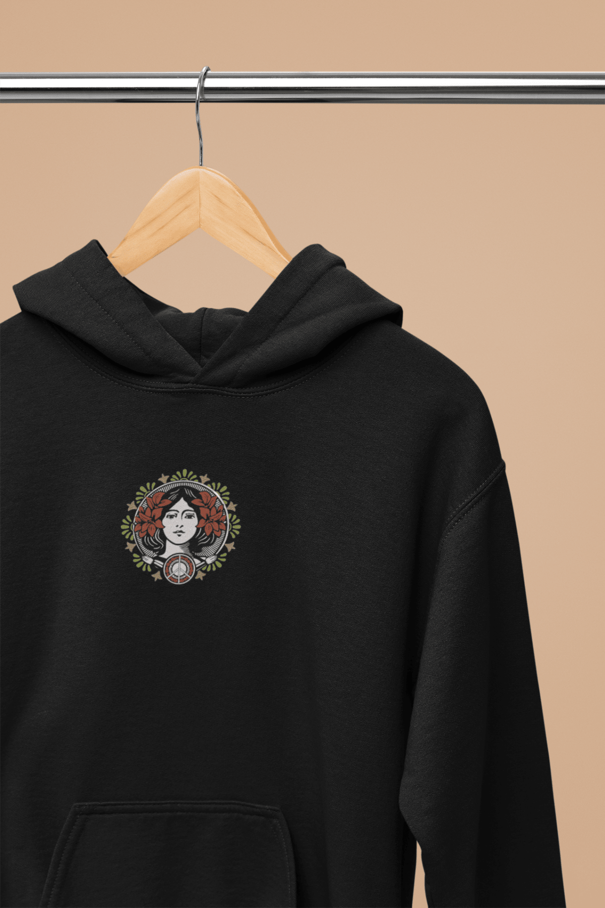 Hoodie Black Make art - Hippies TownHoodieHippies Town