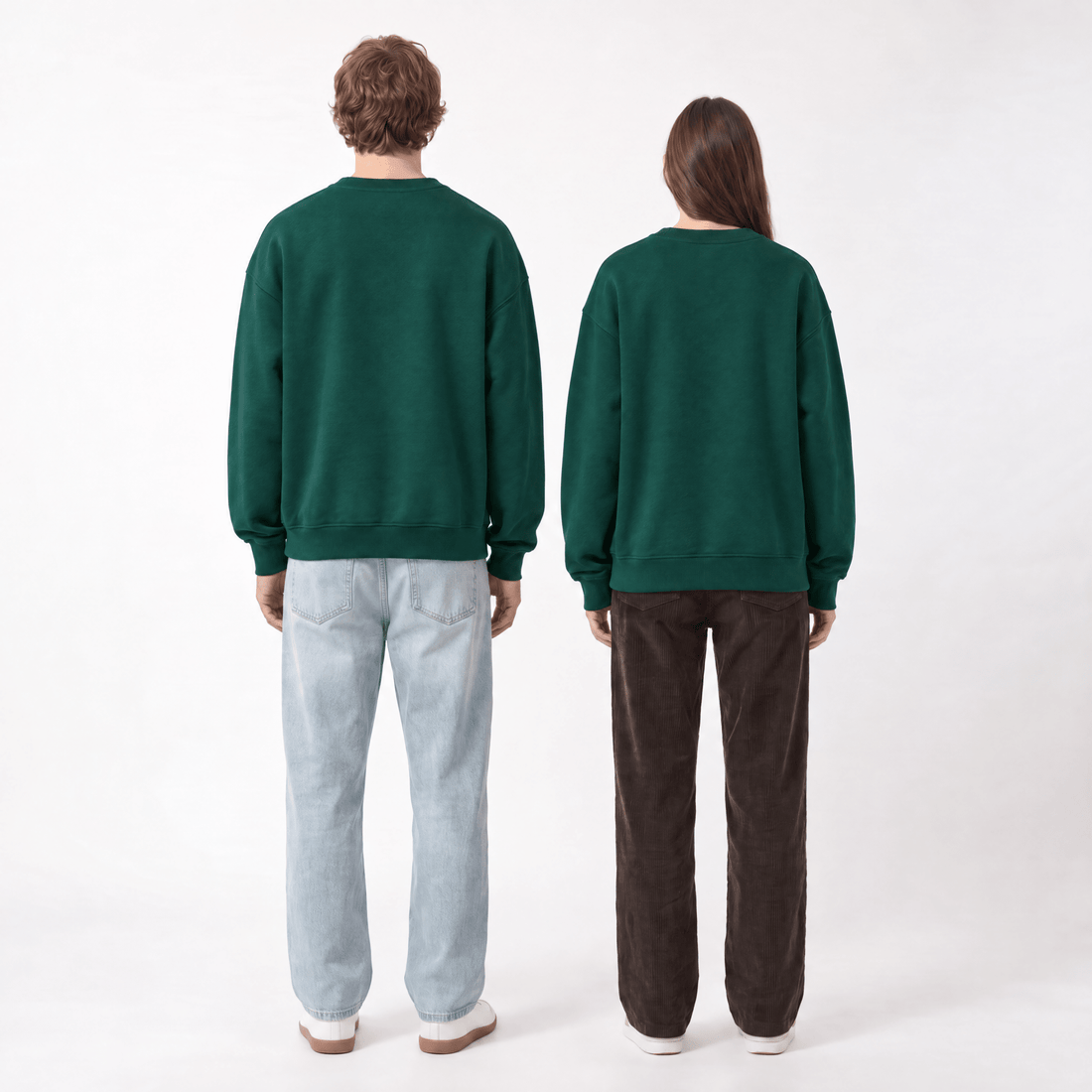 Hunter Green Crewneck - Hippies TownHippies Town