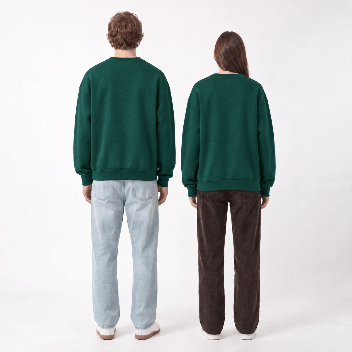 Hunter Green Crewneck - Hippies TownHippies Town