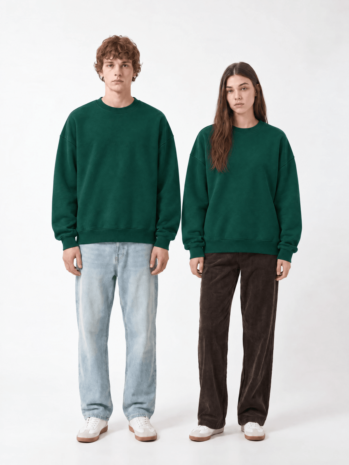 Hunter Green Crewneck - Hippies TownHippies Town