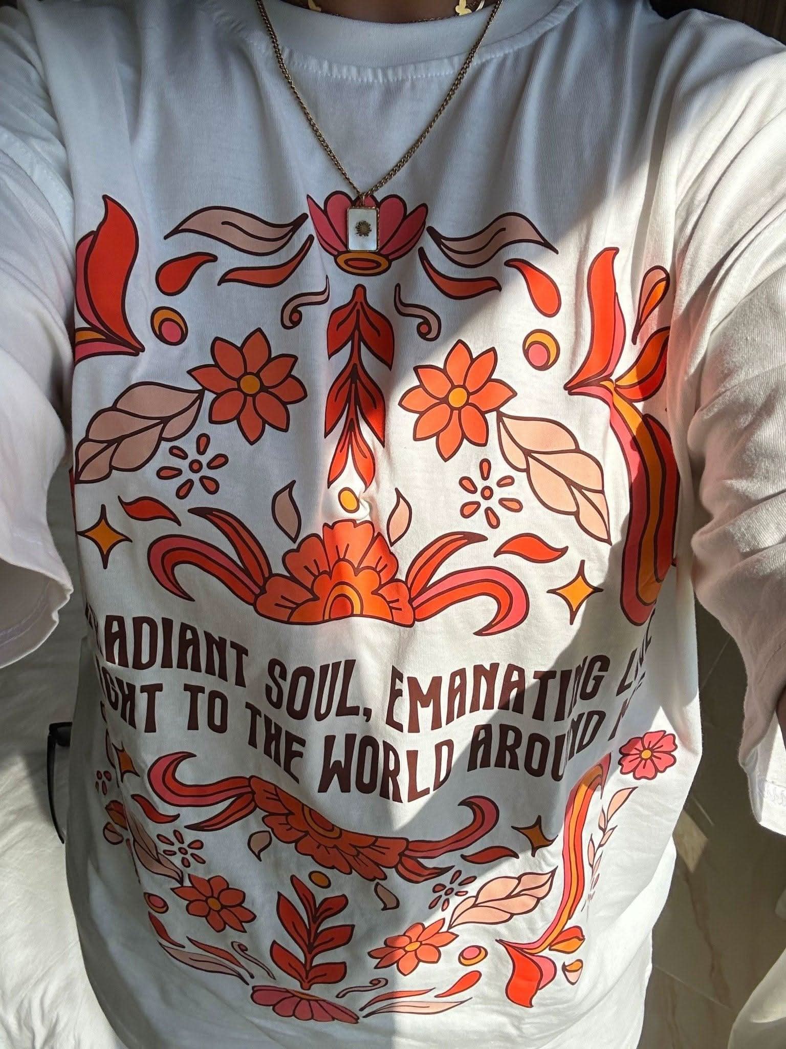 Iam Radiant Soul T-Shirt ( L ) - Hippies TownT-shirtHippies Town