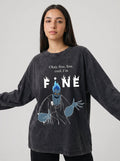 I`m Fine Long Sleeves Washed T-Shirt - Hippies TownHippies Town